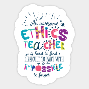 An Awesome Ethics Teacher Gift Idea - Impossible to forget Sticker